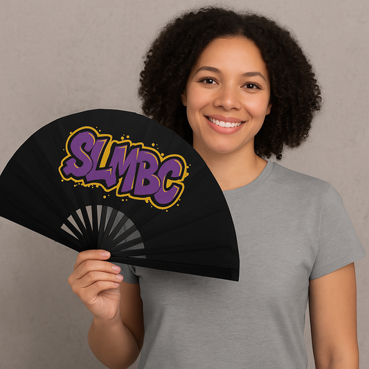 St. Luke Graffiti Clack Fan – Purple & Gold Edition