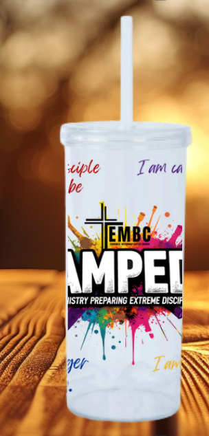 AMPED Clear Cup with Straw