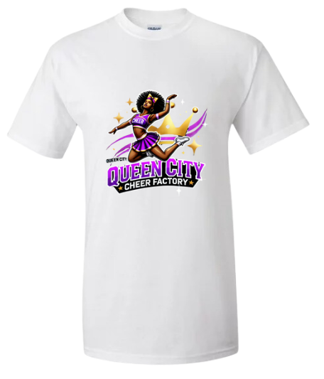 Queen City  Cheer Factory T Shirt - Adult