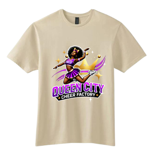 Queen City  Cheer Factory T Shirt - Adult