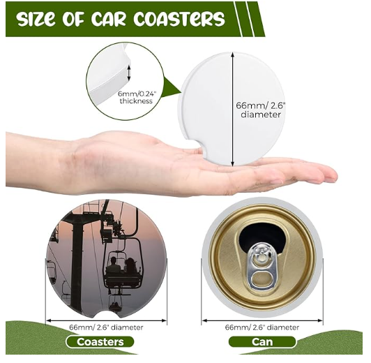 ART’s Exclusive Custom Car Coasters (2-Pack)