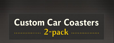 ART’s Exclusive Custom Car Coasters (2-Pack)