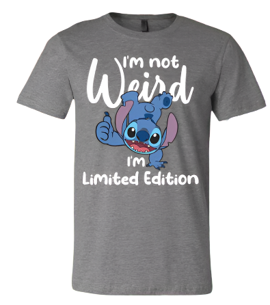Short Sleeve Shirt - I'm Not Weird - Stitch