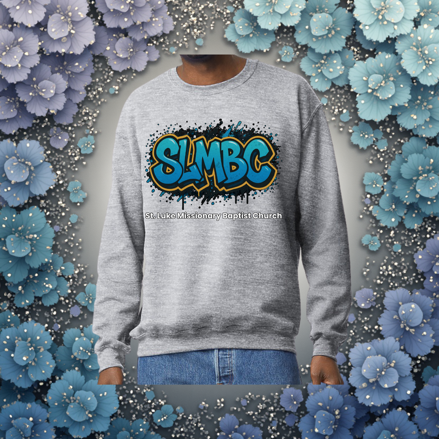 St. Luke SLMBC Graffiti Sweatshirt – Bold Faith, Cozy Style - Adult