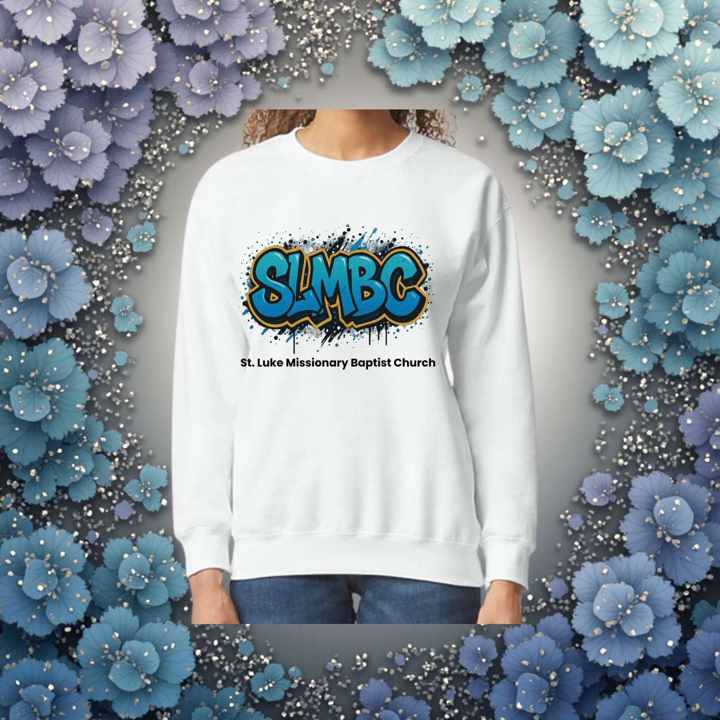 St. Luke SLMBC Graffiti Sweatshirt – Bold Faith, Cozy Style - Adult