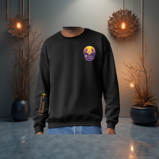 St. Luke SLMBC Whosoever Church Crewneck Sweatshirt (New Logo + Sleeve Print)