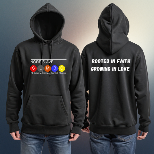 St. Luke Norris Ave Hoodie – “Rooted in Faith, Growing in Love”