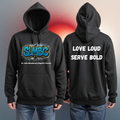 St. Luke SLMBC Hoodie – “Love Loud, Serve Bold”  - Adult