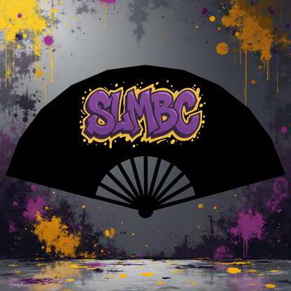 St. Luke Graffiti Clack Fan – Purple & Gold Edition