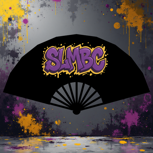 St. Luke Graffiti Clack Fan – Purple & Gold Edition