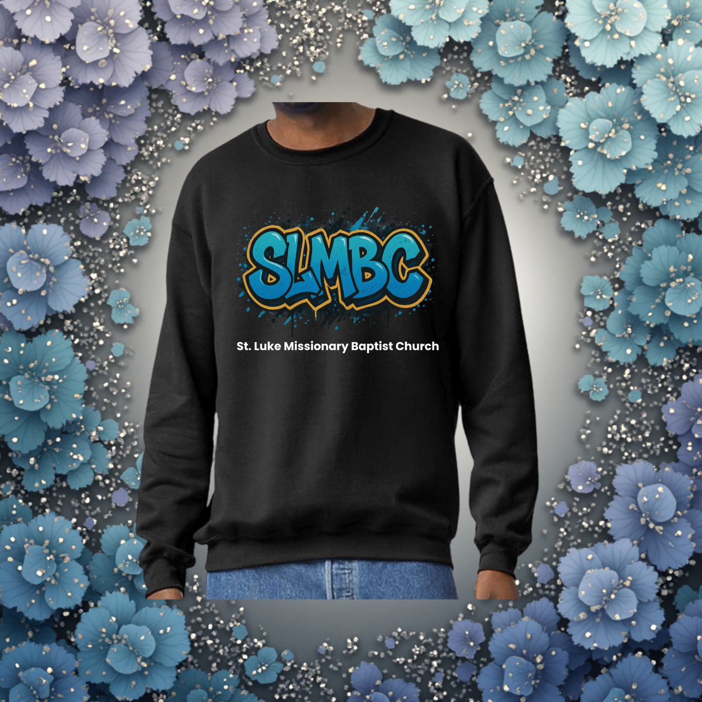 St. Luke SLMBC Graffiti Sweatshirt – Bold Faith, Cozy Style - Adult