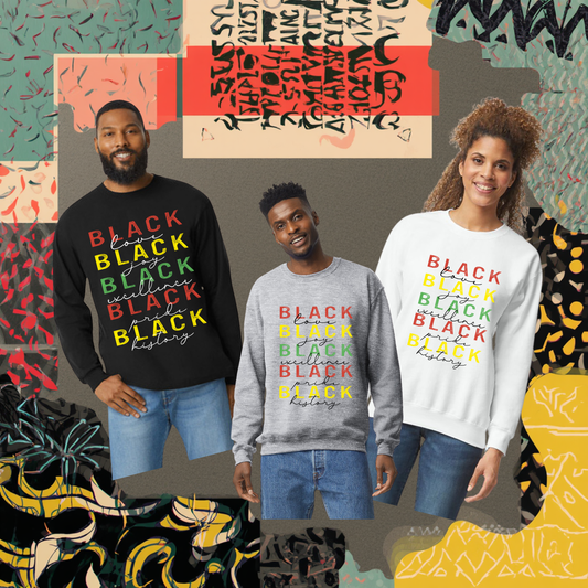 Black Love • Joy • Excellence Crewneck Sweatshirt