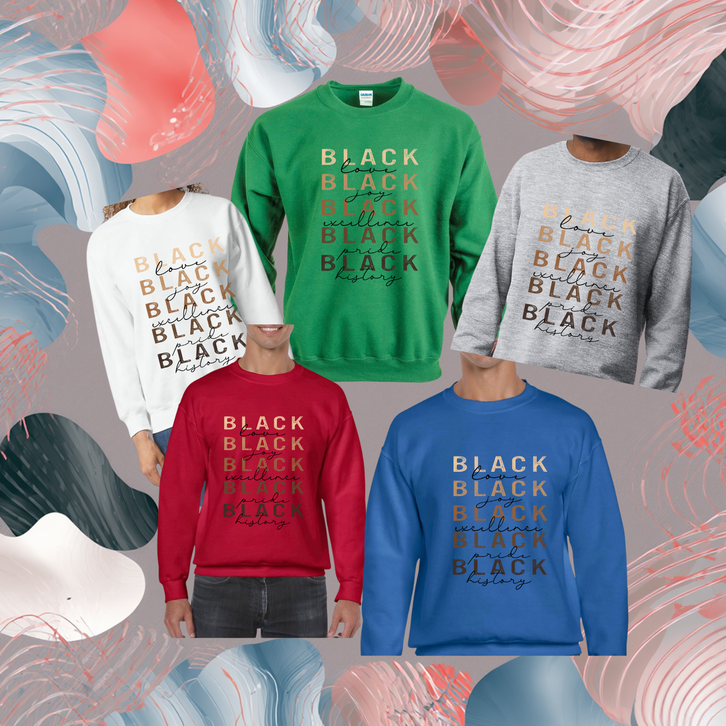 BLACK Words Matter Colorway Sweatshirt