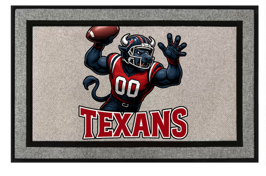 Houston Texans Inspired Door Mat