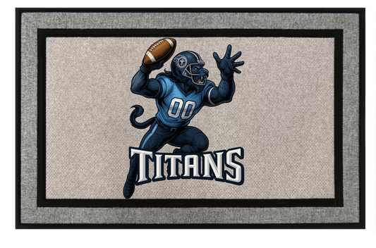Tennessee Titans Inspired Door Mat
