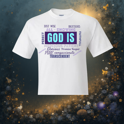 Short Sleeve Shirt - God Is Purple & Teal