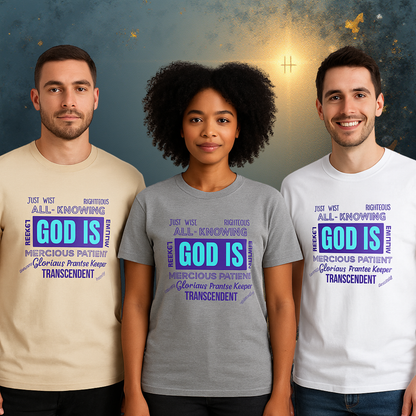 Short Sleeve Shirt - God Is Purple & Teal