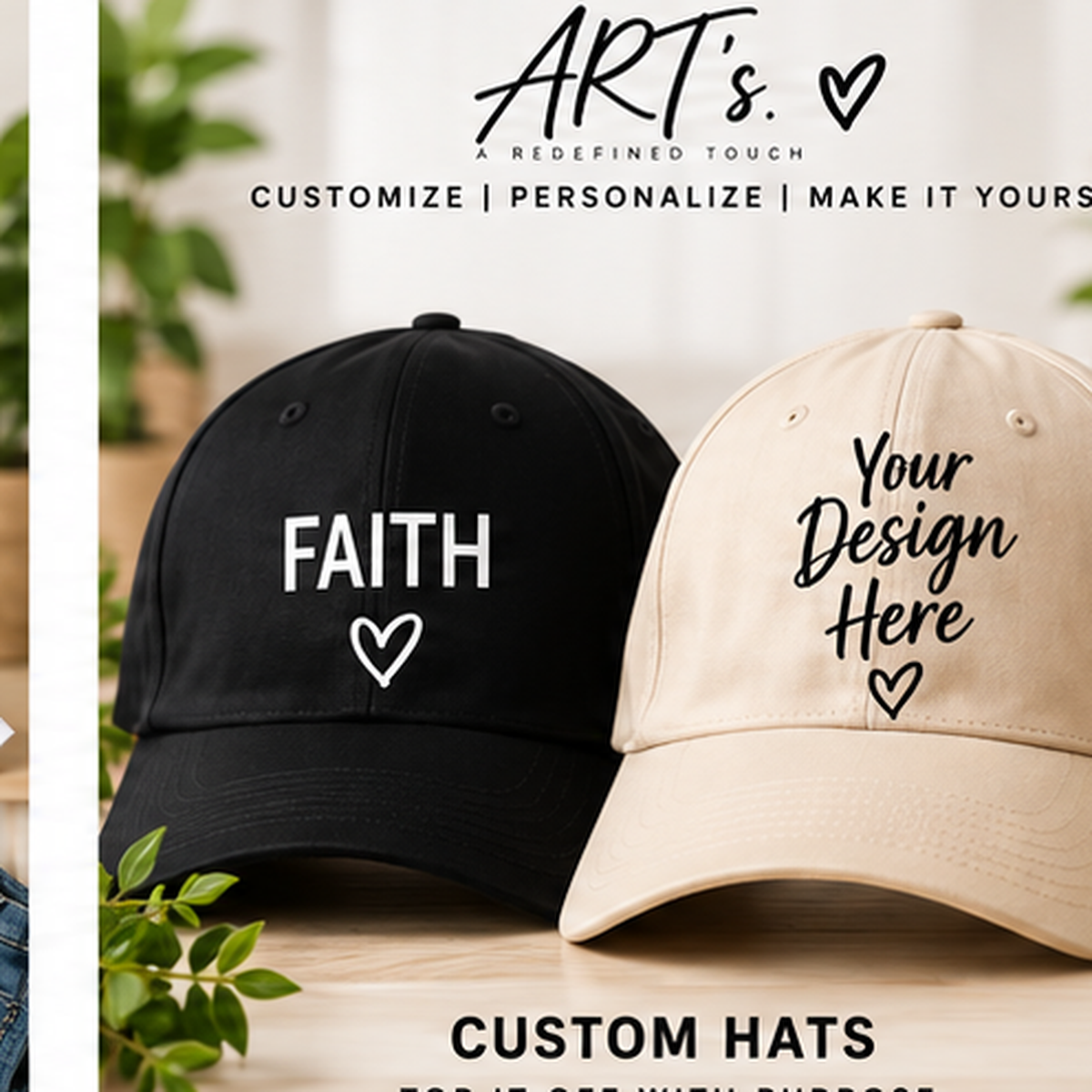 ART’s customized hats
