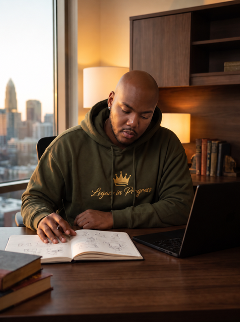 ART’s owner wearing Legacy in Progress — Wear It