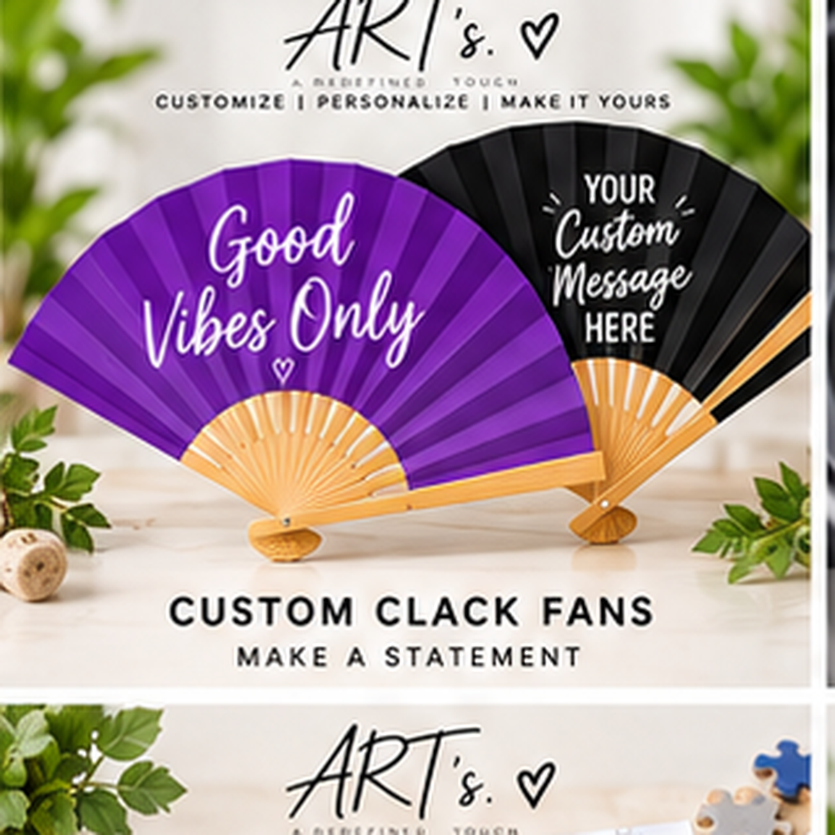 ART’s customized clack fans
