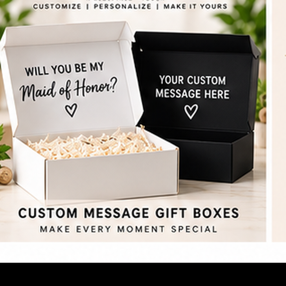 ART’s custom message gift boxes