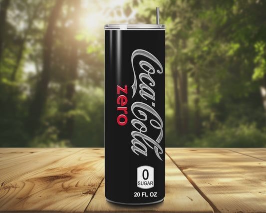 Tumbler: Coca-Cola Zero UV Printed Tumbler – 20oz