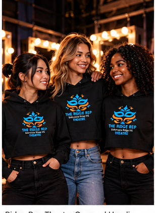 Ridge Rep Theatre Cropped Hoodie diverse lifestyle